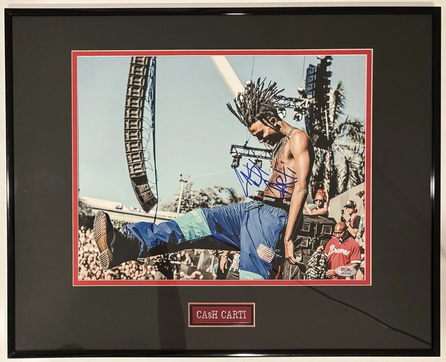 Playboi Carti Autographed/Signed 11x14 Photo PSA Custom Mat 16x20 Framed!