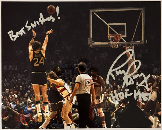 Rick Barry Autographed/Signed "HOF 1987" Golden State Warriors 8x10 Photo Exact Proof!