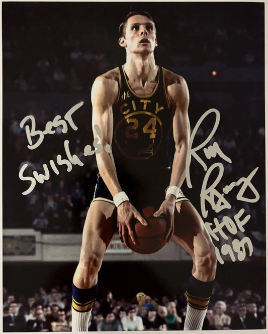 Rick Barry Autographed/Signed "HOF 1987" Golden State Warriors 8x10 Photo Exact Proof!