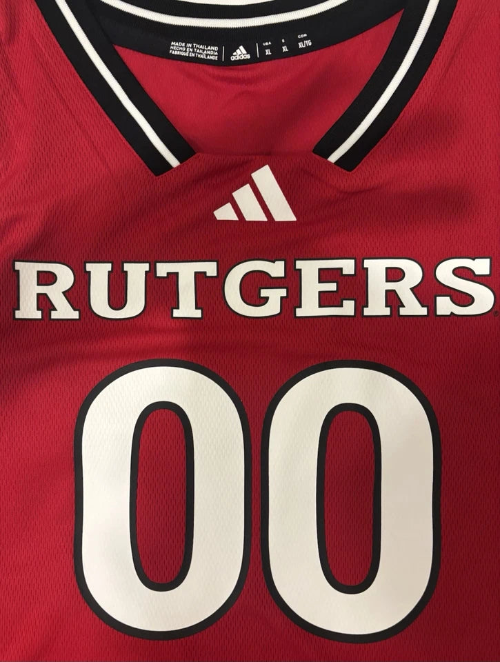 (9) Rutgers Basketball 2024-25 Team Autographed/Signed Adidas Jersey Dylan Harper +8!