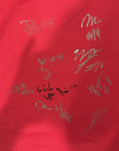 (9) Rutgers Basketball 2024-25 Team Autographed/Signed Adidas Jersey Dylan Harper +8!