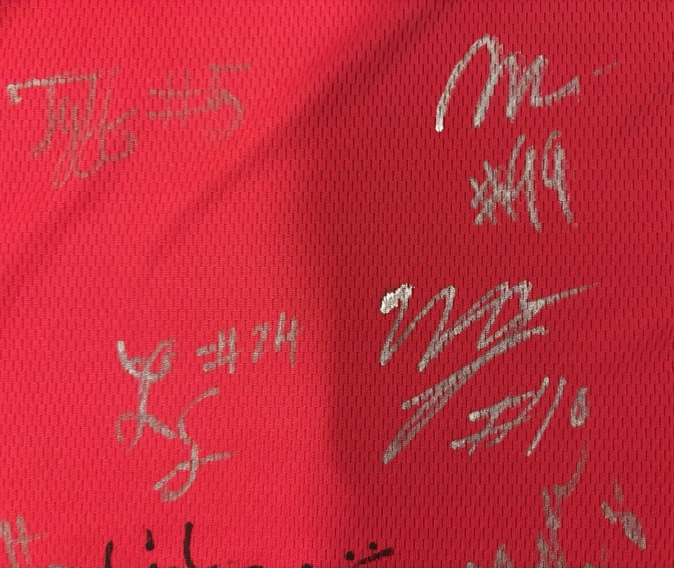 (9) Rutgers Basketball 2024-25 Team Autographed/Signed Adidas Jersey Dylan Harper +8!