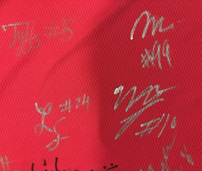 (9) Rutgers Basketball 2024-25 Team Autographed/Signed Adidas Jersey Dylan Harper +8!