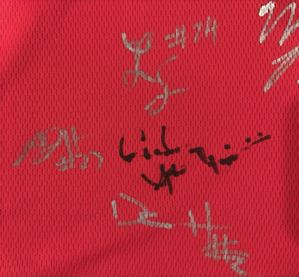 (9) Rutgers Basketball 2024-25 Team Autographed/Signed Adidas Jersey Dylan Harper +8!