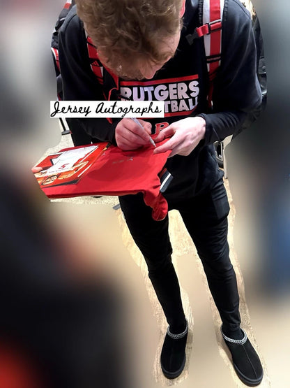 (9) Rutgers Basketball 2024-25 Team Autographed/Signed Adidas Jersey Dylan Harper +8!