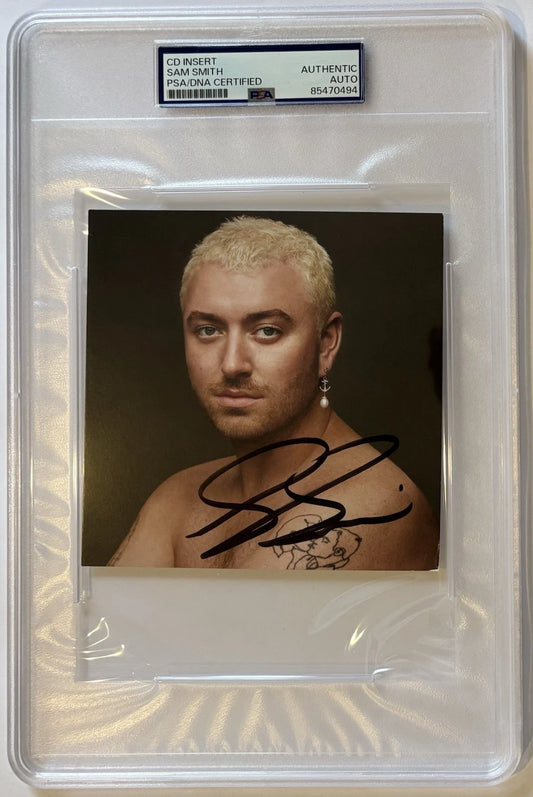 Sam Smith Autographed/Signed Gloria CD Insert PSA Encapsulated!
