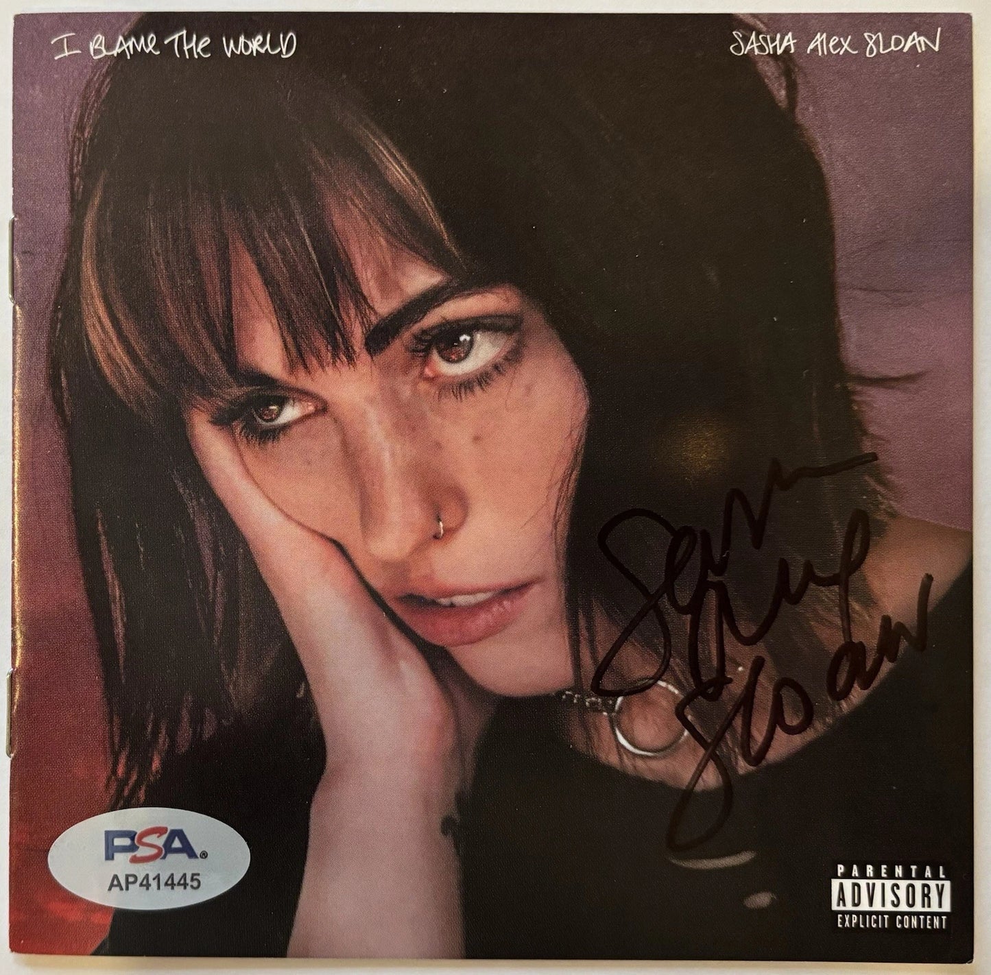 Sasha Alex Sloan Autographed/Signed I Blame The World CD Booklet PSA with CD!