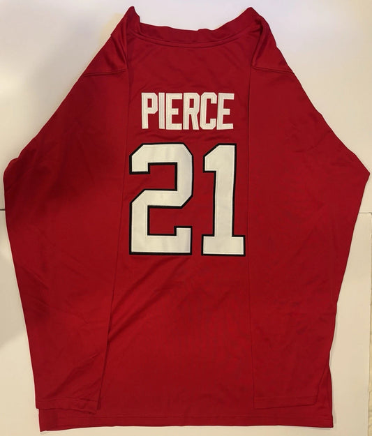 Skyler Pierce Nebraska Cornhuskers Volleyball NIL Red Long-Sleeve Jersey #21 Size Large! (Unsigned)