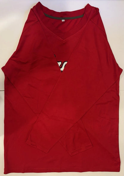 Skyler Pierce Nebraska Cornhuskers Volleyball NIL Red Long-Sleeve Jersey #21 Size Large! (Unsigned)