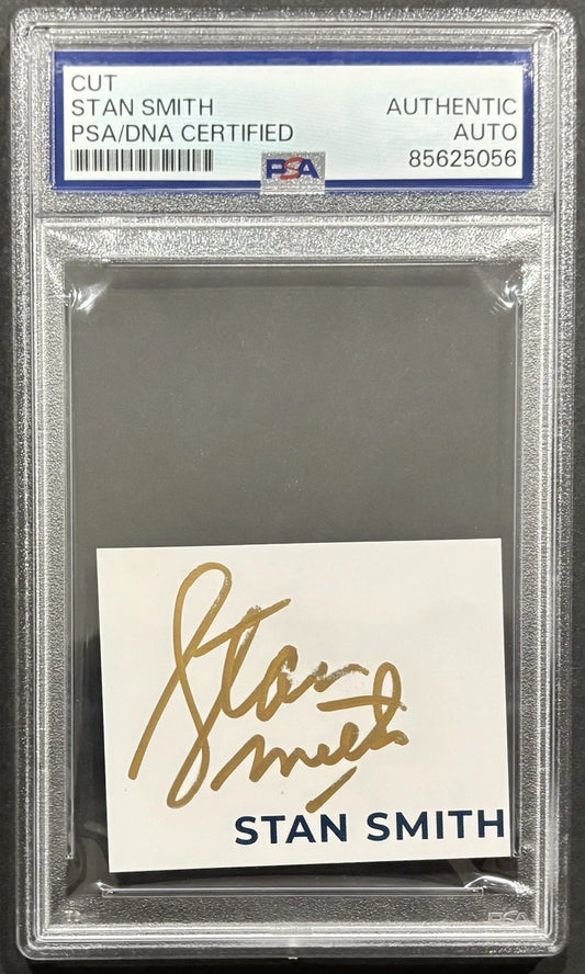 Stan Smith Autographed/Signed Cut PSA Encapsulated!