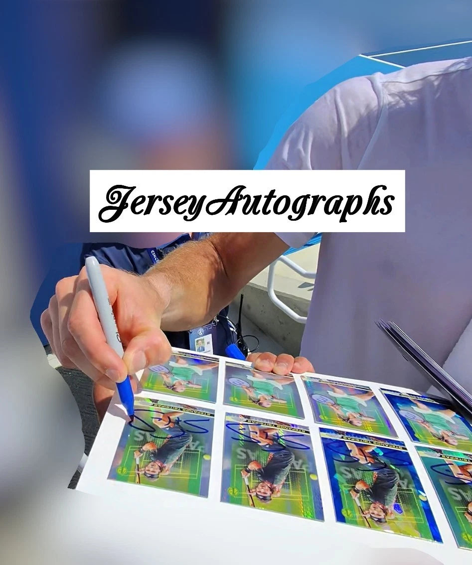 Stefanos Tsitsipas Autographed/Signed 2024 Topps Chrome Prism Refractor 1st Card Exact Proof!