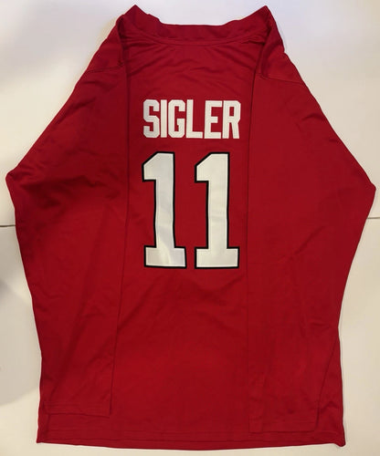 Teraya Sigler Nebraska Cornhuskers Volleyball NIL Red Long-Sleeve Jersey #11 Size Large! (Unsigned)