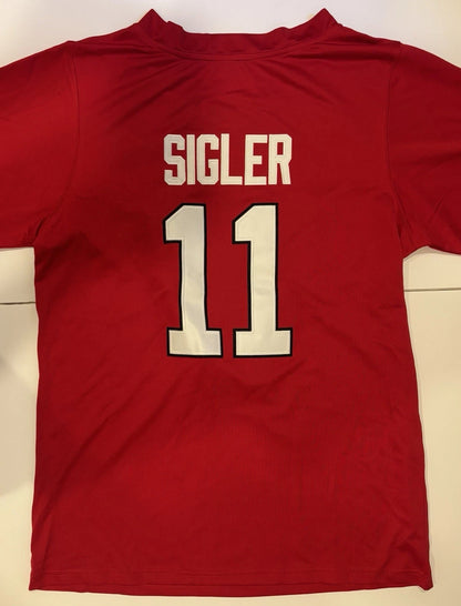 Teraya Sigler Nebraska Cornhuskers Volleyball NIL Red Long-Sleeve Jersey #11 Size Large! (Unsigned)