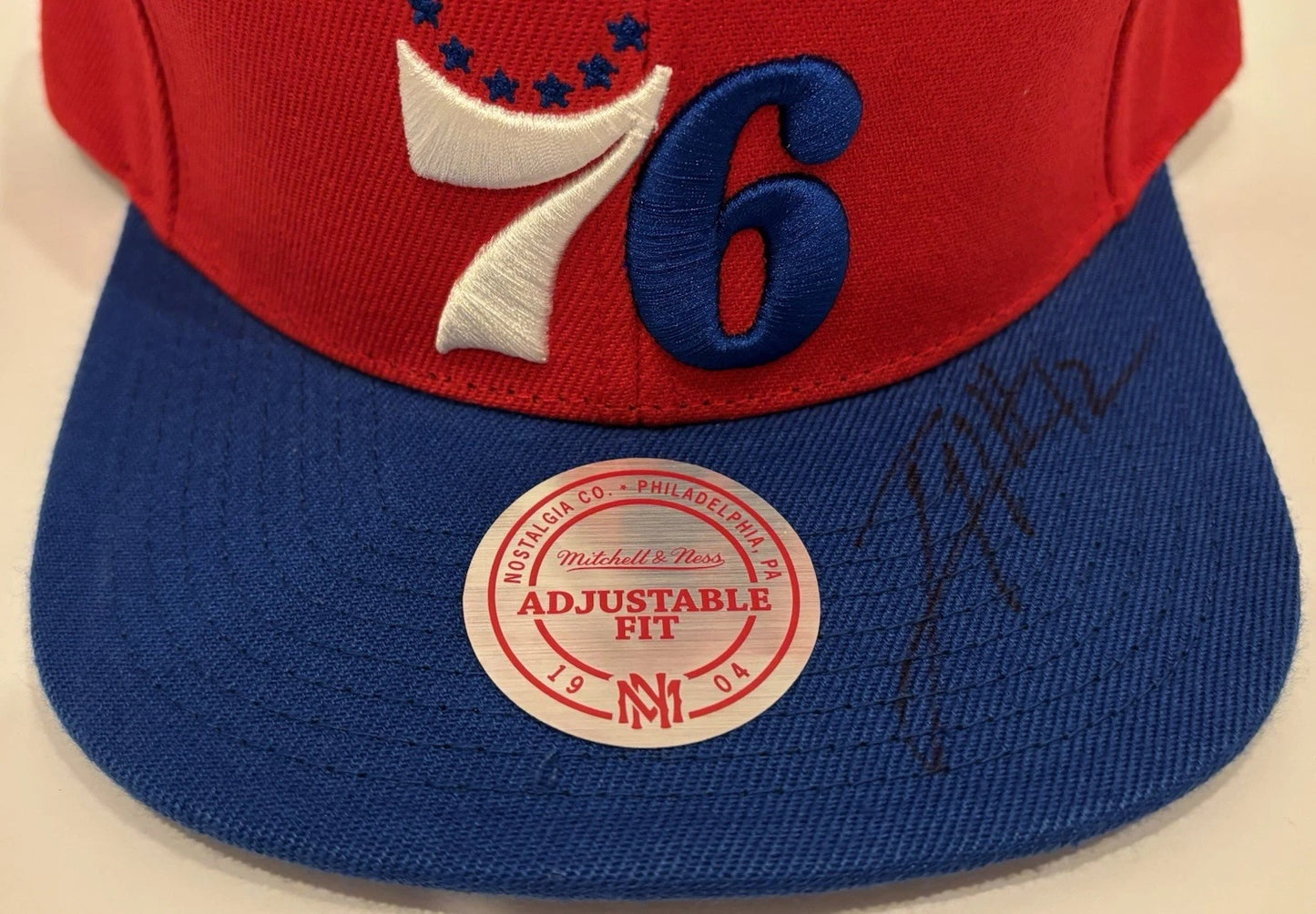 Tobias Harris Autographed/Signed Philadelphia 76ers Mitchell & Ness Hat Proof!