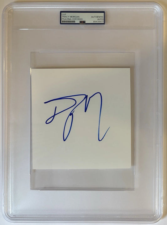 Tracy Morgan Autographed/Signed 6x6 Cut Auto PSA Encapsulated!