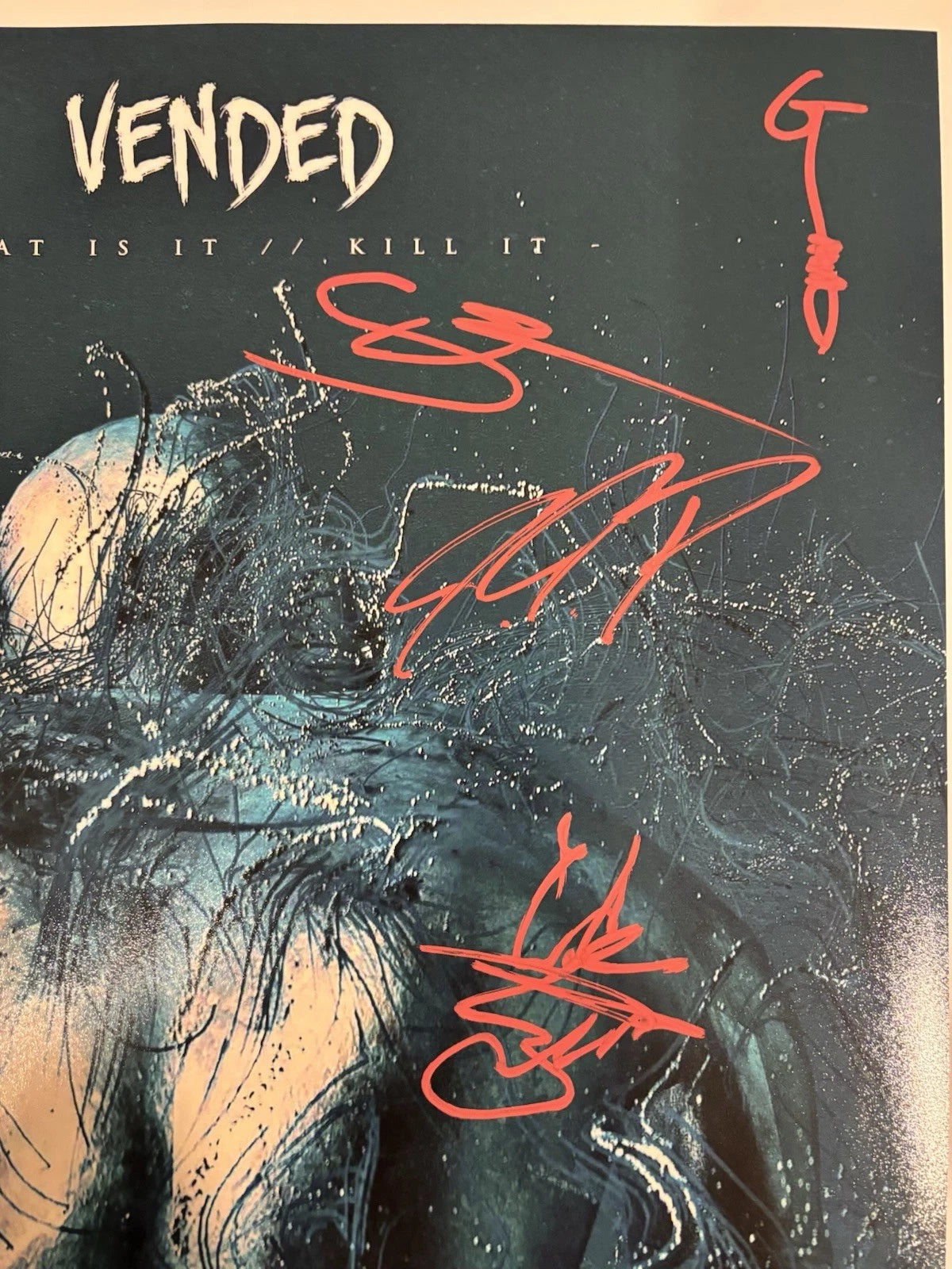 Vended Full Band Autographed/Signed What is it Kill it 12x12 Album Photo Exact Proof!