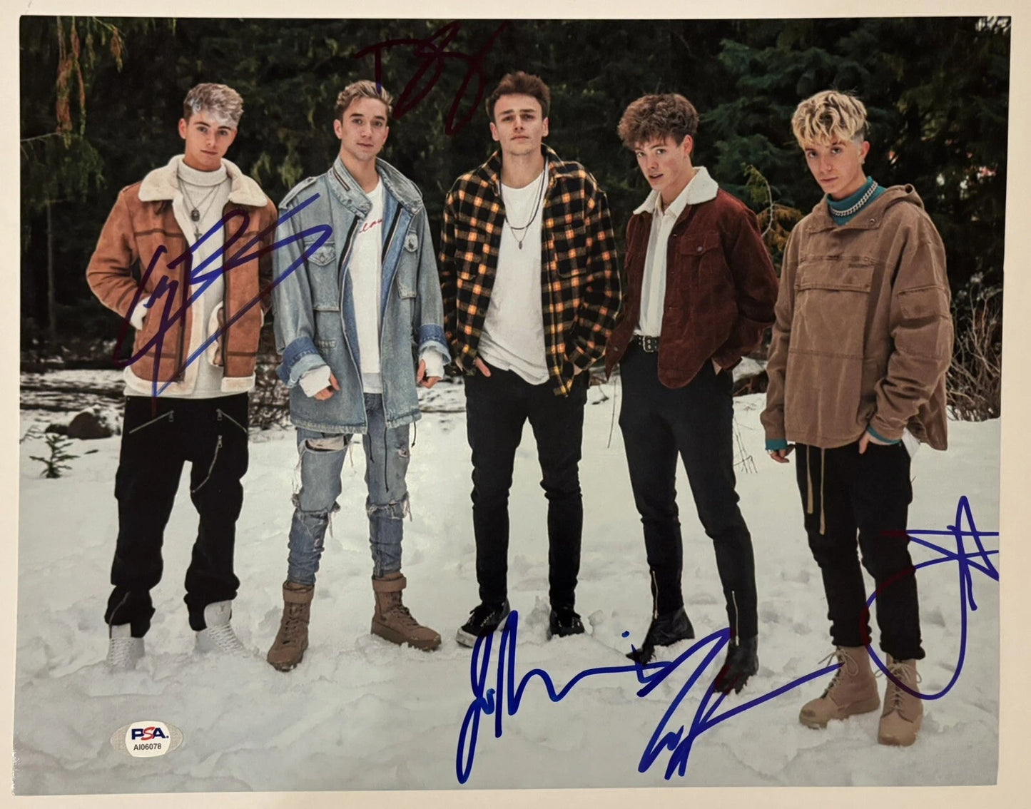 Why Don't We FULL BAND 5x Autographed/Signed 11x14 Photo PSA LOA!
