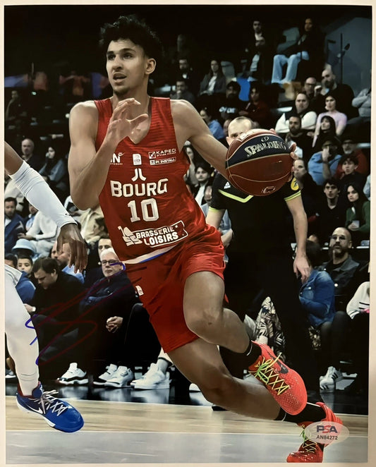 Zaccharie Risacher Autographed/Signed France 8x10 Photo PSA!